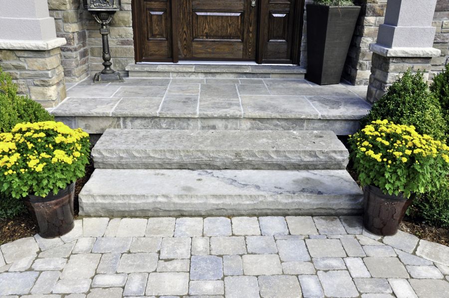 Steps by Pioneer Masonry and Construction